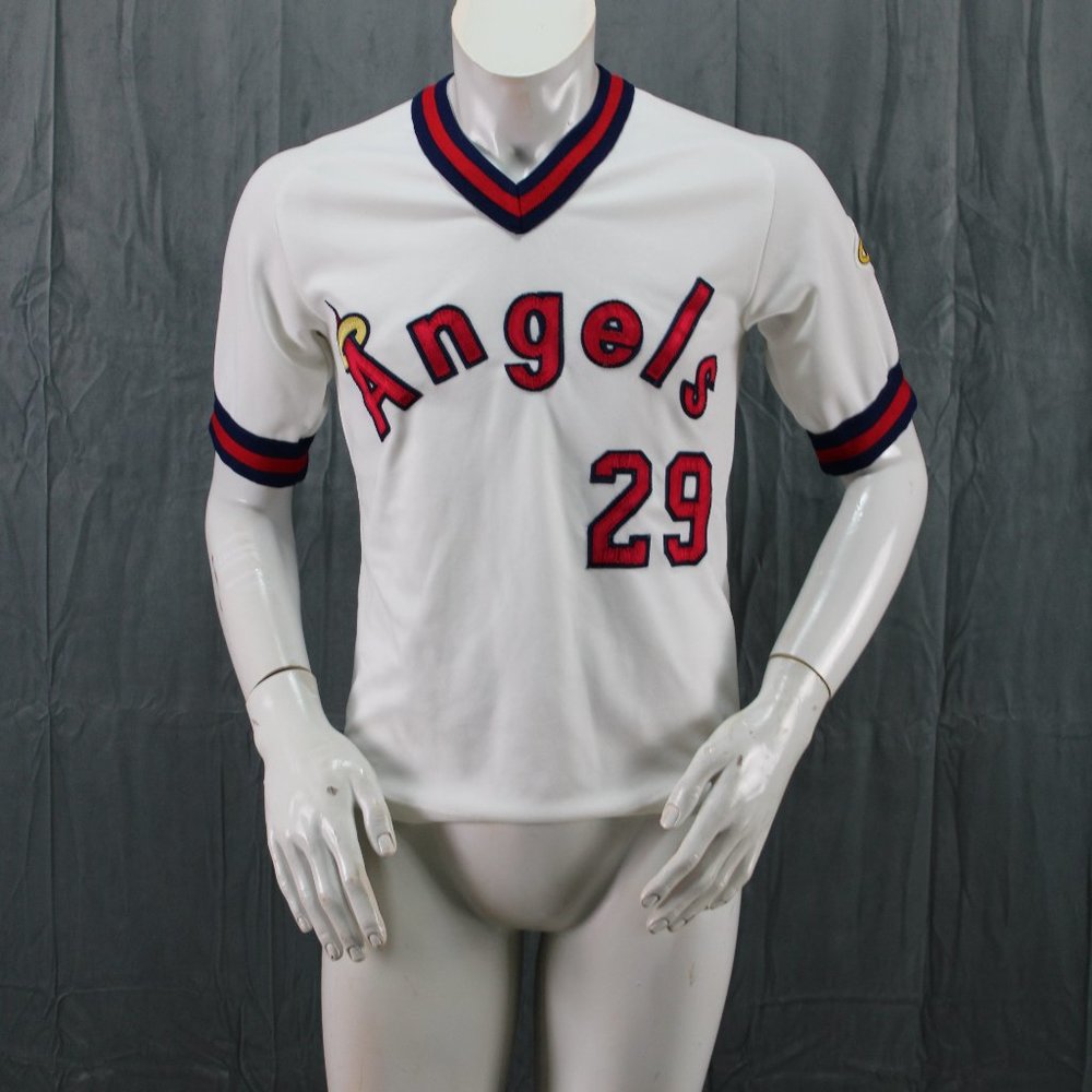 California Angels Jersey (VTG) - Rod Carew # 29 Home White - Men's Small